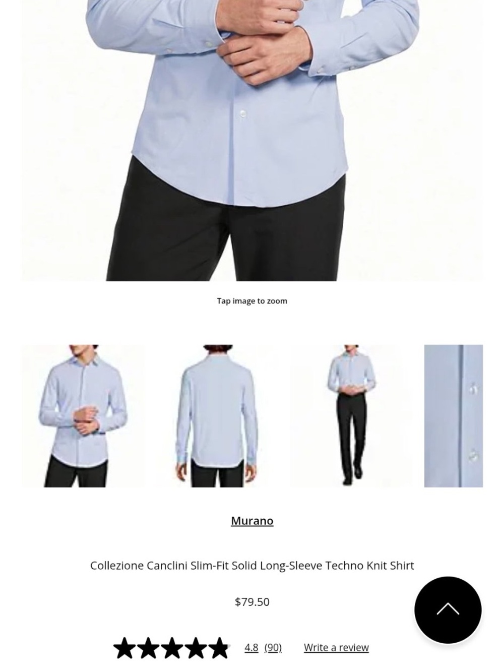 Murano Men's Stretch Dress Shirt - Light Lavender